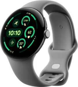 Google – Pixel Watch 3 (45mm) Smartwatch with Hazel Band – Wi-Fi – Matte Hazel