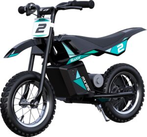 Razor – MX125 Dirt Rocket eBike for Kids w/ 5.3 Miles Max Operating Range and 8 mph Max Speed – Teal/Black