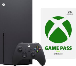 Microsoft – Xbox Series X 1TB with 24 months of Xbox Game Pass Ultimate Bundle – Black