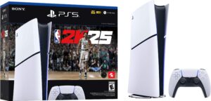 Sony – PlayStation 5 Slim Console Digital Edition  NBA 2K25 Bundle – Black