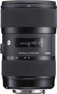 Sigma – 18-35mm f/1.8 DC HSM Art Standard Zoom Lens for Canon – Black