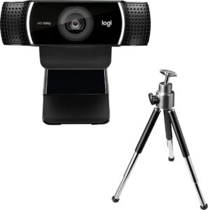 Logitech – C922 Pro Stream 1080 Video Conferencing Streaming and Gaming Webcam – Black