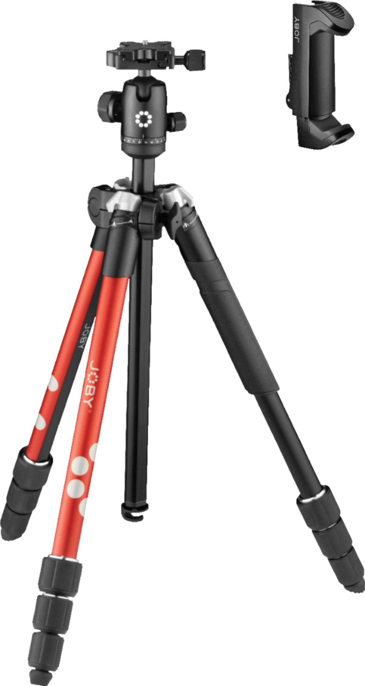 JOBY - RangePod Tripod for Camera and Vlogging - Red