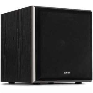 Edifier – T5 Powered Subwoofer – 70W RMS Active Woofer with 8 Inch Driver  Low Pass Filter – Black