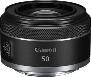 Canon – RF50mm F1.8 STM Standard Prime Lens for EOS R-Series Cameras – Black