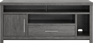 Insignia – Gaming TV Stand for Most TVs Up to 65″ – Gray