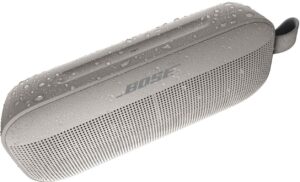 Bose – SoundLink Flex Portable Bluetooth Speaker with Waterproof/Dustproof Design – White Smoke