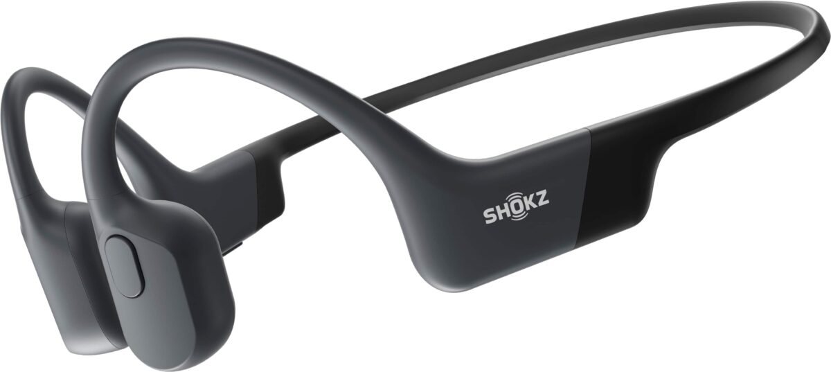 Shokz - OpenRun Bone Conduction Open-Ear Endurance Headphones - Black