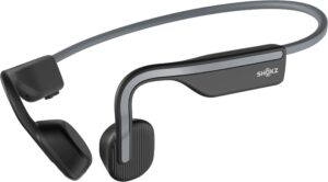 Shokz – OpenMove Bone Conduction Open Ear Lifestyle/Sport Headphones – Gray