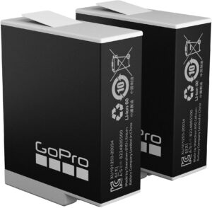 GoPro – Rechargeable Lithium-Ion Replacement Battery for HERO12 Black/HERO11 Black/HERO10 Black/HERO9 Black (2-Pack)