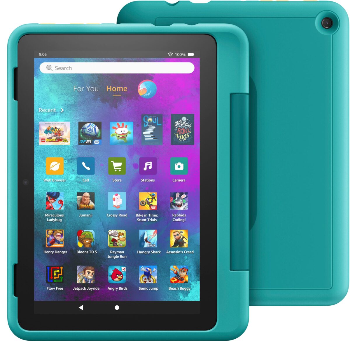 Amazon - Fire HD 8 Kids Pro Ages 6-12 (2022) 8" HD tablet with Wi-Fi 32 GB