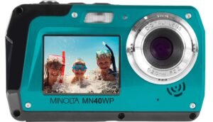 Minolta – MN40WP 48.0 Megapixel Waterproof Digital Camera – Blue