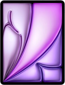 Apple – 13-inch iPad Air M2 chip Built for Apple Intelligence Wi-Fi + Cellular 128GB – Purple (Unlocked)