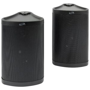 iLive – Patio+ Bluetooth Indoor/Outdoor Water-Resistant Speakers (Pair) – Black