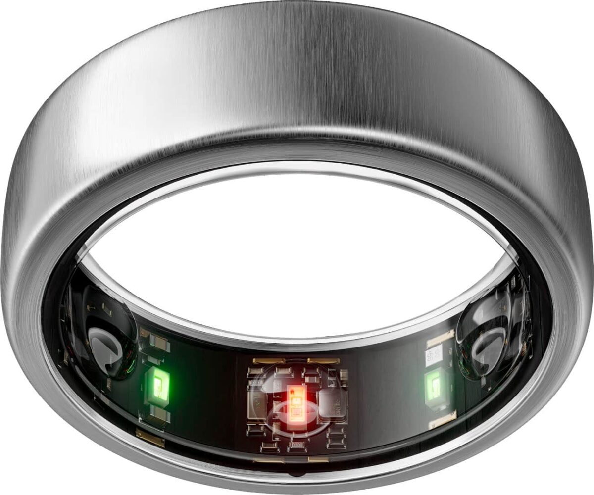 Oura Ring Gen3 - Horizon - Size Before You Buy - Size 10 - Brushed Titanium