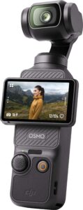 DJI – Osmo Pocket 3 3-Axis Stabilized 4K Handheld Camera with Rotatable Touchscreen – Gray