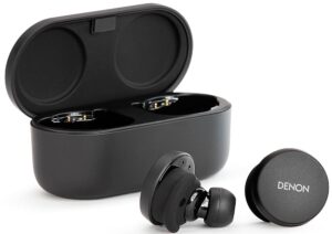 Denon – PerL True Wireless Active Noise Cancelling In-Ear Earbuds – Black