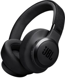 JBL – Live 770NC Wireless Over-Ear Headphones with True Adaptive Noise Cancelling – Black