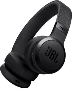 JBL – Live 670NC Wireless On-Ear Headphones with True Adaptive Noise Cancelling – Black