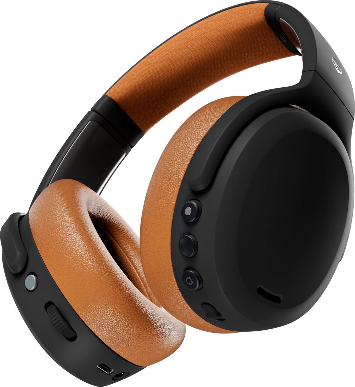 Skullcandy - Crusher ANC 2 Over-the-Ear Noise Canceling Wireless Headphones - Black/Tan