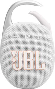 JBL – Clip 5 Portable Bluetooth Speaker – White