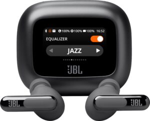 JBL – Live Beam 3 True Wireless Noise Cancelling Earbuds – Black