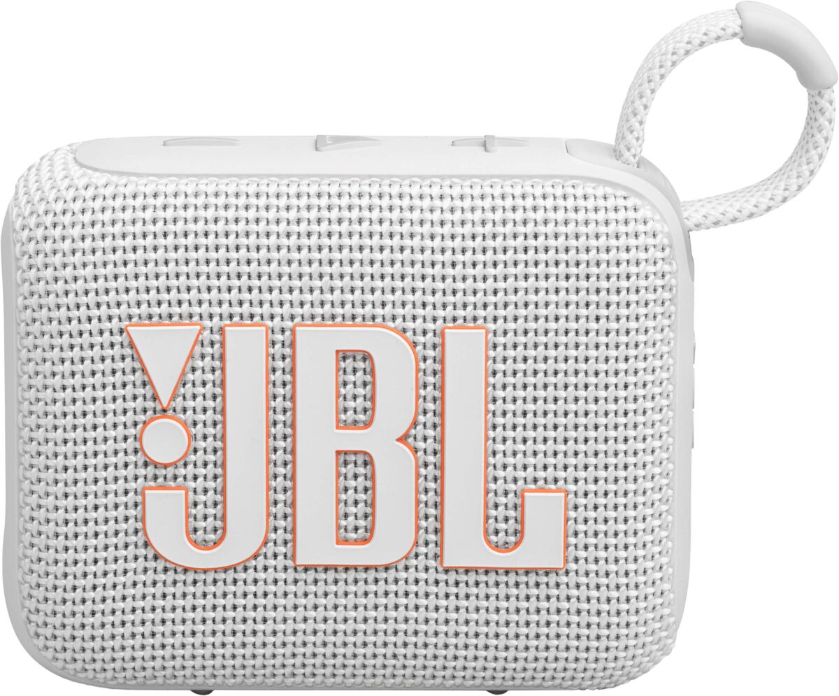 JBL - Go 4 Portable Bluetooth Speaker - White