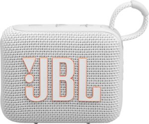 JBL – Go 4 Portable Bluetooth Speaker – White