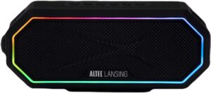 Altec Lansing – Bluetooth HydraJolt 2.0 EverythingProof Portable Speaker with LED Lights – Black/Gray