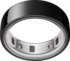 Oura Ring 4 - Smart Ring - Size Before You Buy with Oura Ring 4 Sizing Kit - Size 14 - Black