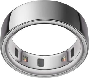 Oura Ring 4 – Smart Ring – Size Before You Buy with Oura Ring 4 Sizing Kit – Size 10 – Silver