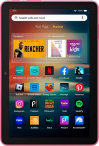 Amazon – Fire HD 8 tablet 8 HD Display 3GB memory 32GB  designed for portable entertainment Hibiscus (2024 release) – Hibiscus