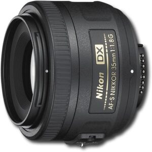 Nikon – AF-S DX NIKKOR 35mm f/1.8G Standard Lens – Black