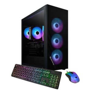 iBUYPOWER – Scale Gaming Desktop PC – AMD Ryzen 5 8400F- NVIDIA GeForce RTX 4060 8GB- 16GB DDR5 RGB RAM – 1TB NVMe SSD – Black