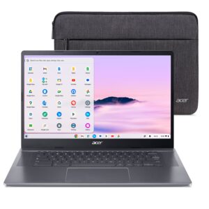 Acer – Chromebook Plus 515 Laptop with Google AI  15.6″ FHD Display – Intel i3-1215U  8GB LPDDR5X  128GB UFS  Wi-Fi 6E – Steel Gray