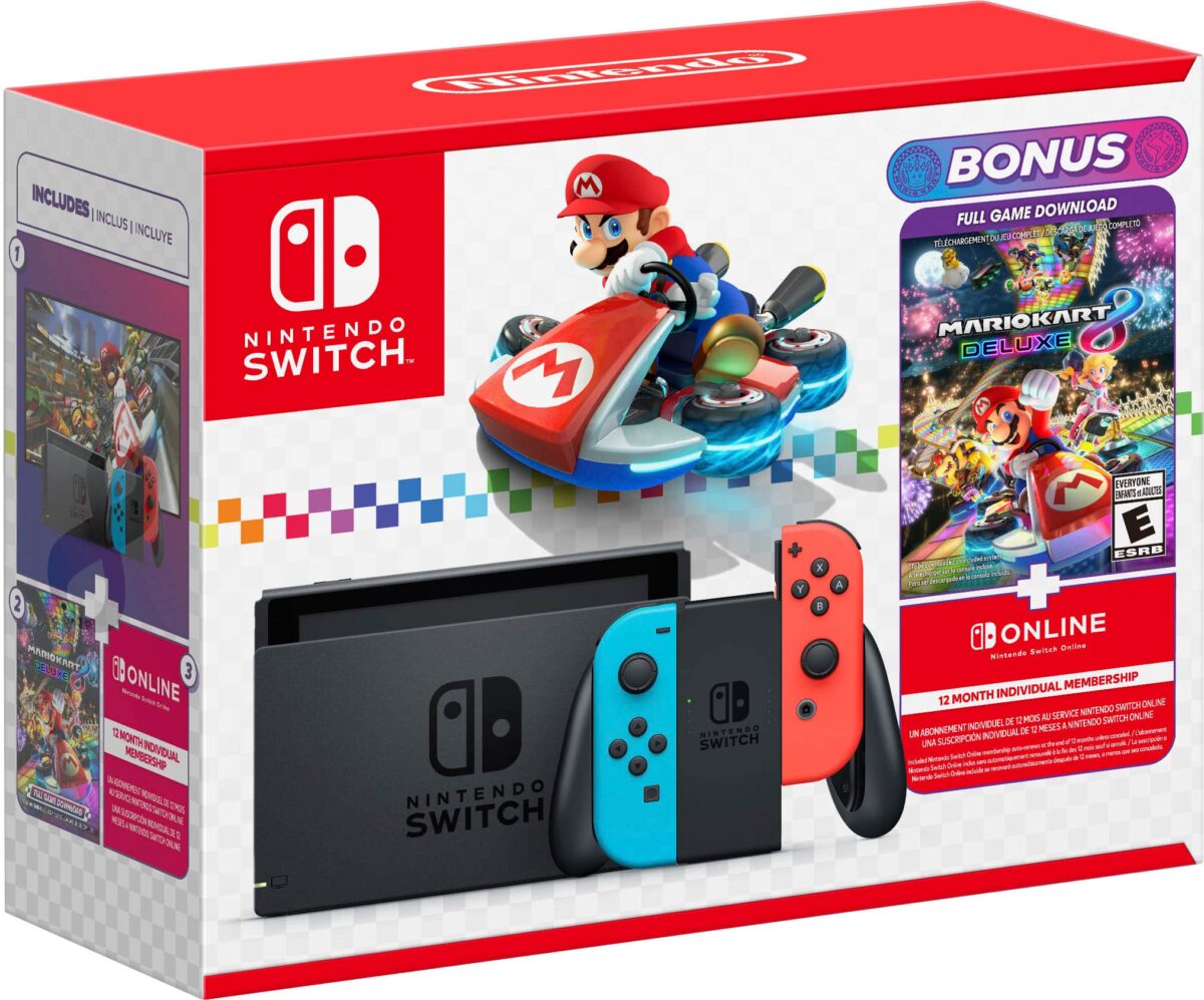 Nintendo Switch Mario Kart 8 Deluxe Bundle - Multi