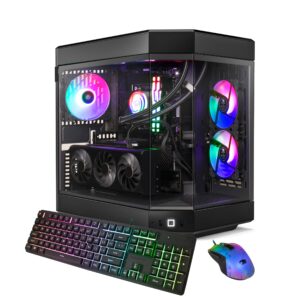 iBUYPOWER – Y60 Gaming Desktop PC – Intel Core i9 14900F- NVIDIA GeForce RTX 4060 Ti 8GB- 32GB DDR5 RGB RAM – 1TB NVMe SSD – Black