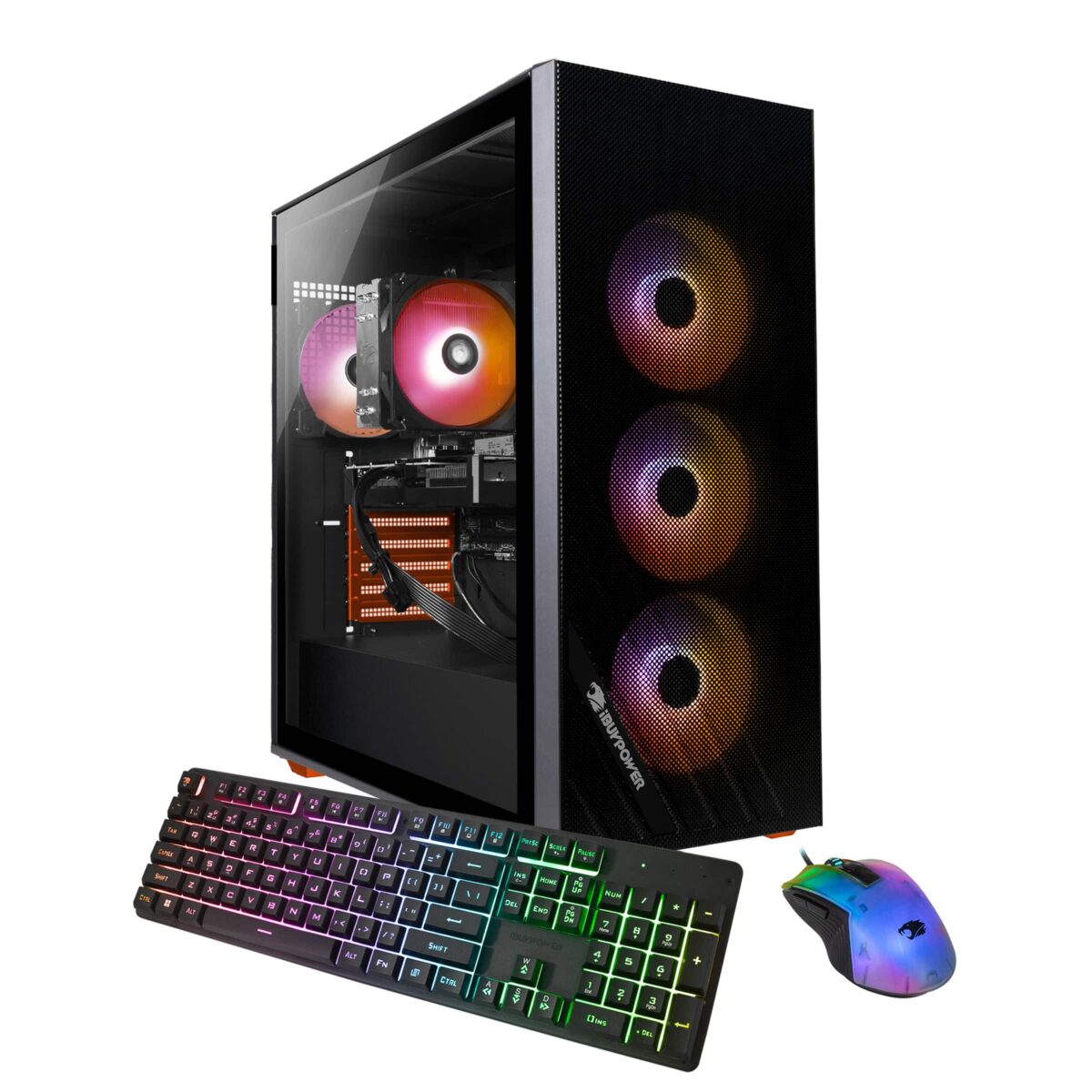 iBUYPOWER - Scale Gaming Desktop PC - AMD Ryzen 5 5500- AMD Radeon RX 6400 4GB- 16GB DDR4 RGB RAM - 1TB NVMe SSD - Black