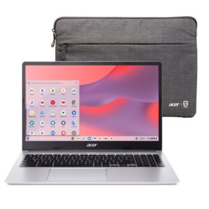 Acer – Chromebook 315 – 15.6″ HD Laptop – Intel Pentium N6000 – 4GB LPDDR4X – 128GB eMMC (Protective Sleeve) – Silver