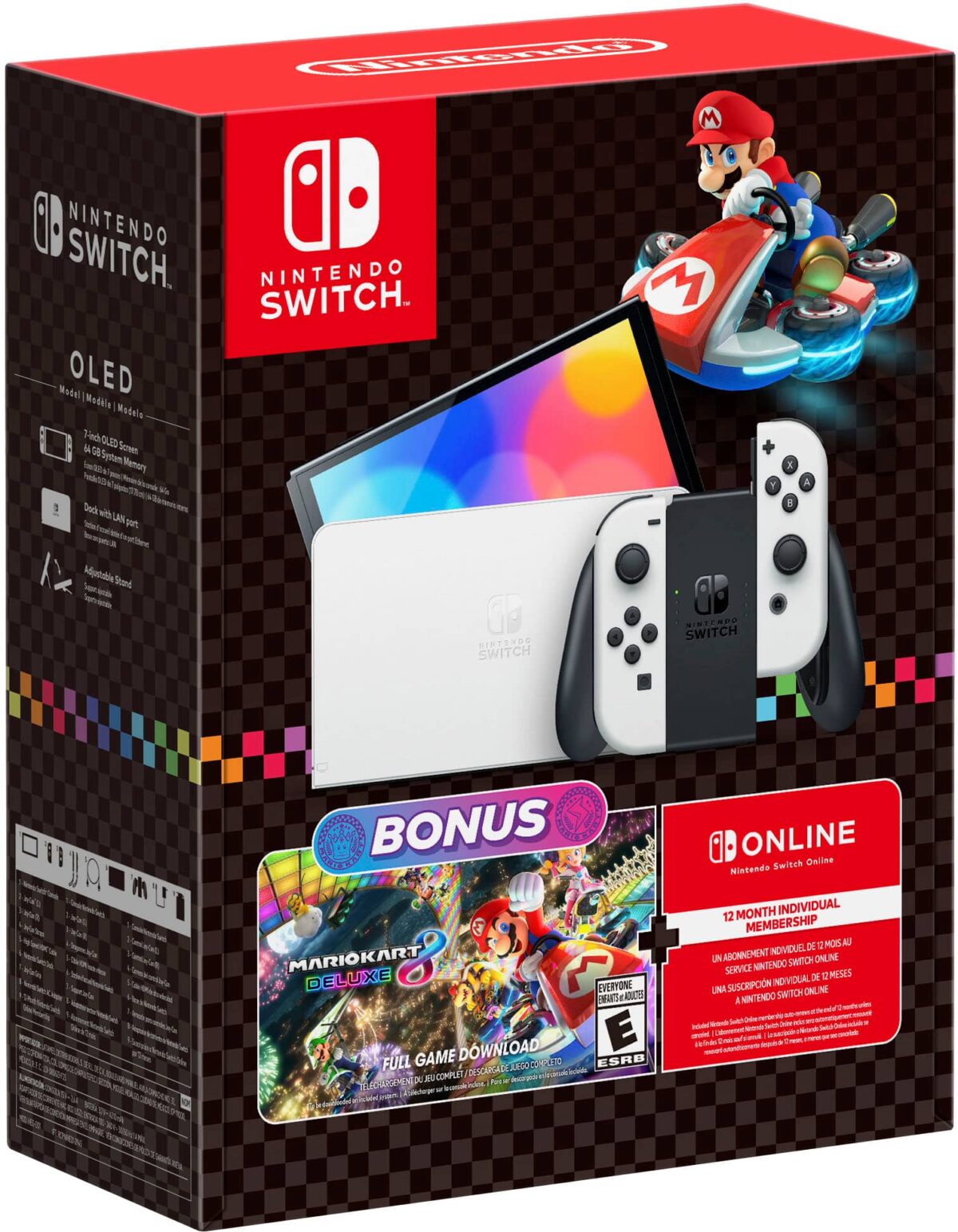 Nintendo Switch OLED Model Mario Kart 8 Deluxe Bundle - Multi