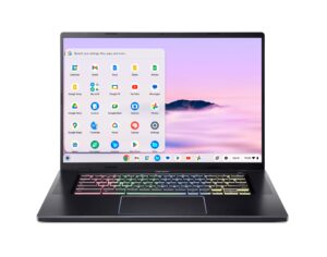 Acer – Chromebook Plus 516 GE Cloud Gaming Laptop with Google AI- 16″ 2560×1600 120Hz – Intel Core 5 120U – 8GB RAM – 256GB SSD – Obsidian Black